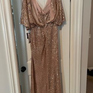 High low sequin dress